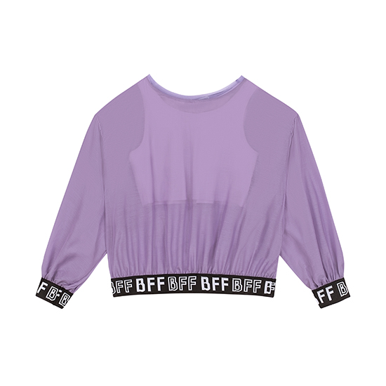 Комплект дд (блузка+джемпер), М.201106, р.158-80, фиалка/св.сирень